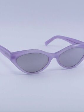 Givenchy Lavender Cat-Eye Sunglasses with Smoke Lenses